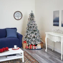 6' Flocked Vermont Mixed Pine Artificial Christmas Tree With 300 Clear LEDs Lights 15 6' Flocked Vermont Mixed Pine Artificial Christmas Tree With 300 Clear LEDs Lights -Cheap Artificial Trees Store artificial 6 flocked vermont mixed pine artificial christmas tree with 300 clear leds lights nearly natural 942543