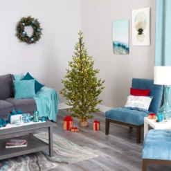 6’ Fraser Fir “Natural Look” Artificial Christmas Tree With 250 Clear LED Lights, A Burlap Base And 1243 Bendable Branches 12 6’ Fraser Fir “Natural Look” Artificial Christmas Tree With 250 Clear LED Lights, A Burlap Base And 1243 Bendable Branches -Cheap Artificial Trees Store artificial 6 fraser fir natural look artificial christmas tree with 250 clear led lights a burlap base and 1243 bendable branches nearly natural 604395