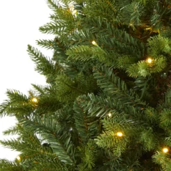 6’ Fraser Fir “Natural Look” Artificial Christmas Tree With 300 Clear LED Lights, A Burlap Base And 2113 Bendable Branches -Cheap Artificial Trees Store artificial 6 fraser fir natural look artificial christmas tree with 300 clear led lights a burlap base and nearly natural 786634