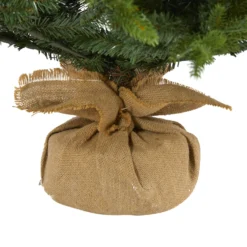 6’ Fraser Fir “Natural Look” Artificial Christmas Tree With 300 Clear LED Lights, A Burlap Base And 2113 Bendable Branches -Cheap Artificial Trees Store artificial 6 fraser fir natural look artificial christmas tree with 300 clear led lights a burlap base and nearly natural 817672