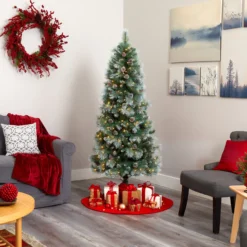 6’ Frosted Tip British Columbia Mountain Pine Artificial Christmas Tree With 250 Clear Lights, Pine Cones And 588 Bendable Branches 12 6’ Frosted Tip British Columbia Mountain Pine Artificial Christmas Tree With 250 Clear Lights, Pine Cones And 588 Bendable Branches -Cheap Artificial Trees Store artificial 6 frosted tip british columbia mountain pine artificial christmas tree with 250 clear lights pine cones and 588 bendable branches nearly natural 370965