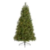 6’ Golden Tip Washington Pine Artificial Christmas Tree With 250 Clear Lights, Pine Cones And 750 Bendable Branches