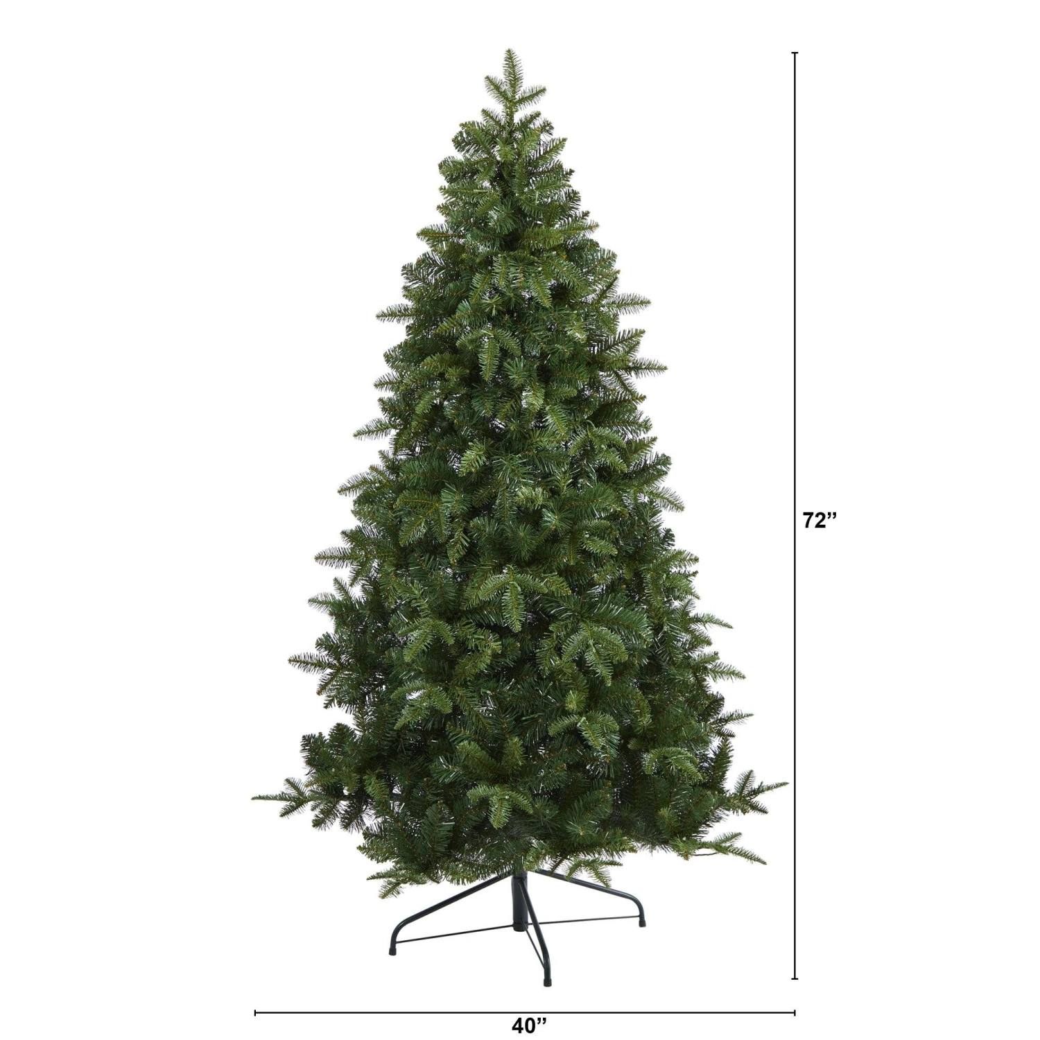 6’ Grand Teton Spruce Flat Back Artificial Christmas Tree With 180 Clear LED Lights And 727 Bendable Branches 2 6’ Grand Teton Spruce Flat Back Artificial Christmas Tree With 180 Clear LED Lights And 727 Bendable Branches - Image 2