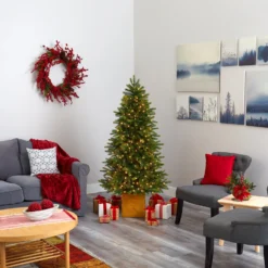 6' Manchester Fir Artificial Christmas Tree In Decorative Planter With 350 Clear Warm (Multifunction) LED Lights And 504 Bendable Branches -Cheap Artificial Trees Store artificial 6 manchester fir artificial christmas tree in decorative planter with 350 clear warm multifunction led lights and 504 bendable branches nearly natural 587934