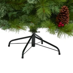 6’ Montana Mixed Pine Artificial Christmas Tree With Pine Cones, Berries And 350 Clear LED Lights -Cheap Artificial Trees Store artificial 6 montana mixed pine artificial christmas tree with pine cones berries and 350 clear led lights nearly natural 450123