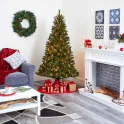 6' Mount Hood Spruce Artificial Christmas Tree With 300 Warm White Lights And 673 Bendable Branches -Cheap Artificial Trees Store artificial 6 mount hood spruce artificial christmas tree with 300 warm white lights and 673 bendable branches nearly natural 439810