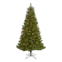 6' Mount Hood Spruce Artificial Christmas Tree With 300 Warm White Lights And 673 Bendable Branches