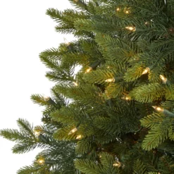 6’ North Carolina Fir Artificial Christmas Tree With 450 Clear Lights And 2303 Bendable Branches -Cheap Artificial Trees Store artificial 6 north carolina fir artificial christmas tree with 450 clear lights and 2303 bendable branches nearly natural 375505