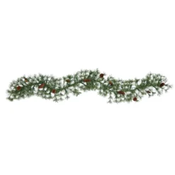 6' North Carolina Pine Artificial Christmas Garland With 30 Warm White LED Lights And Pinecones 9 6' North Carolina Pine Artificial Christmas Garland With 30 Warm White LED Lights And Pinecones -Cheap Artificial Trees Store artificial 6 north carolina pine artificial christmas garland with 30 warm white led lights and pinecones nearly natural 795847