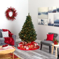 6’ Northern Rocky Spruce Artificial Christmas Tree With 300 Clear Lights And 838 Bendable Branches -Cheap Artificial Trees Store artificial 6 northern rocky spruce artificial christmas tree with 300 clear lights and 838 bendable branches nearly natural 509182