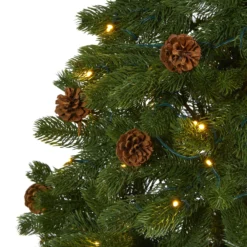 6' Rocky Mountain Spruce Artificial Christmas Tree With Pinecones And 250 Clear LED Lights 9 6' Rocky Mountain Spruce Artificial Christmas Tree With Pinecones And 250 Clear LED Lights -Cheap Artificial Trees Store artificial 6 rocky mountain spruce artificial christmas tree with pinecones and 250 clear led lights nearly natural 447542