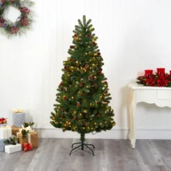 6' Rocky Mountain Spruce Artificial Christmas Tree With Pinecones And 250 Clear LED Lights 12 6' Rocky Mountain Spruce Artificial Christmas Tree With Pinecones And 250 Clear LED Lights -Cheap Artificial Trees Store artificial 6 rocky mountain spruce artificial christmas tree with pinecones and 250 clear led lights nearly natural 726643