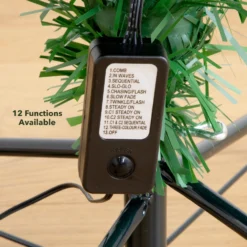 6' Slim Pre-Lit Fiber Optic Artificial Christmas Tree With 282 Colorful LED Lights -Cheap Artificial Trees Store artificial 6 slim pre lit fiber optic artificial christmas tree with 282 colorful led lights nearly natural 776107