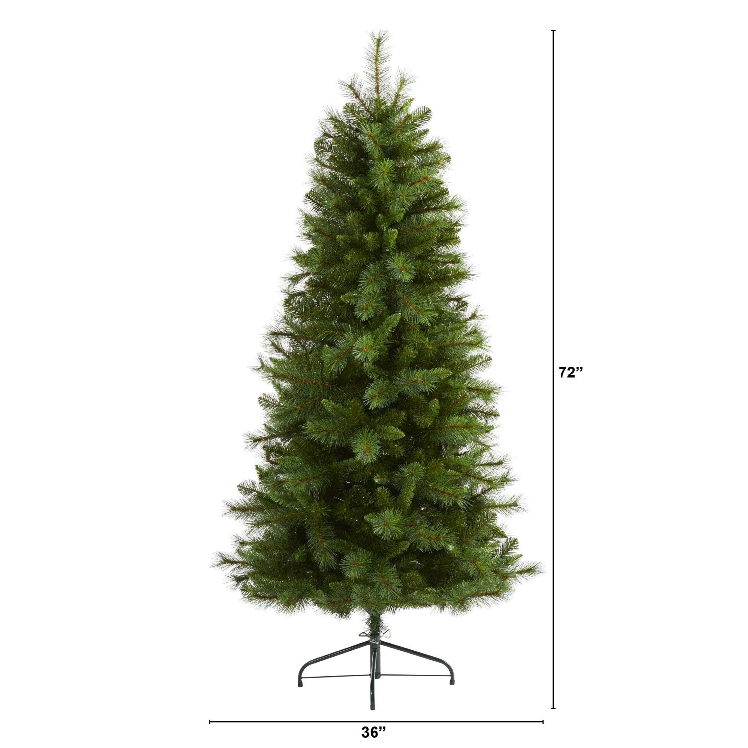 6’ Slim West Virginia Mountain Pine Artificial Christmas Tree With 629 Bendable Branches 2 6’ Slim West Virginia Mountain Pine Artificial Christmas Tree With 629 Bendable Branches - Image 2