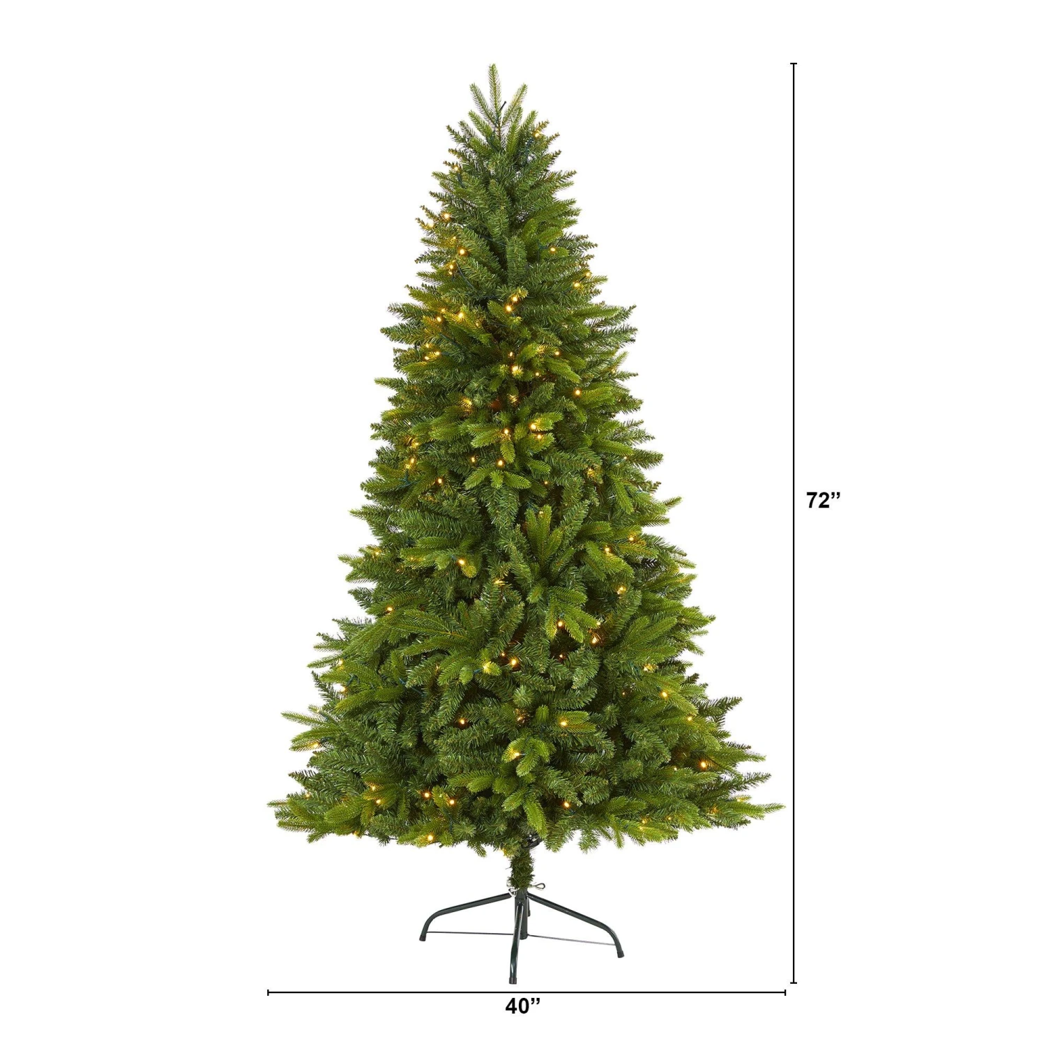 6' Sun Valley Fir Artificial Christmas Tree With 300 Clear LED Lights 2 6' Sun Valley Fir Artificial Christmas Tree With 300 Clear LED Lights - Image 2