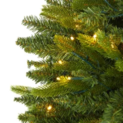 6' Sun Valley Fir Artificial Christmas Tree With 300 Clear LED Lights 9 6' Sun Valley Fir Artificial Christmas Tree With 300 Clear LED Lights -Cheap Artificial Trees Store artificial 6 sun valley fir artificial christmas tree with 300 clear led lights nearly natural 815483