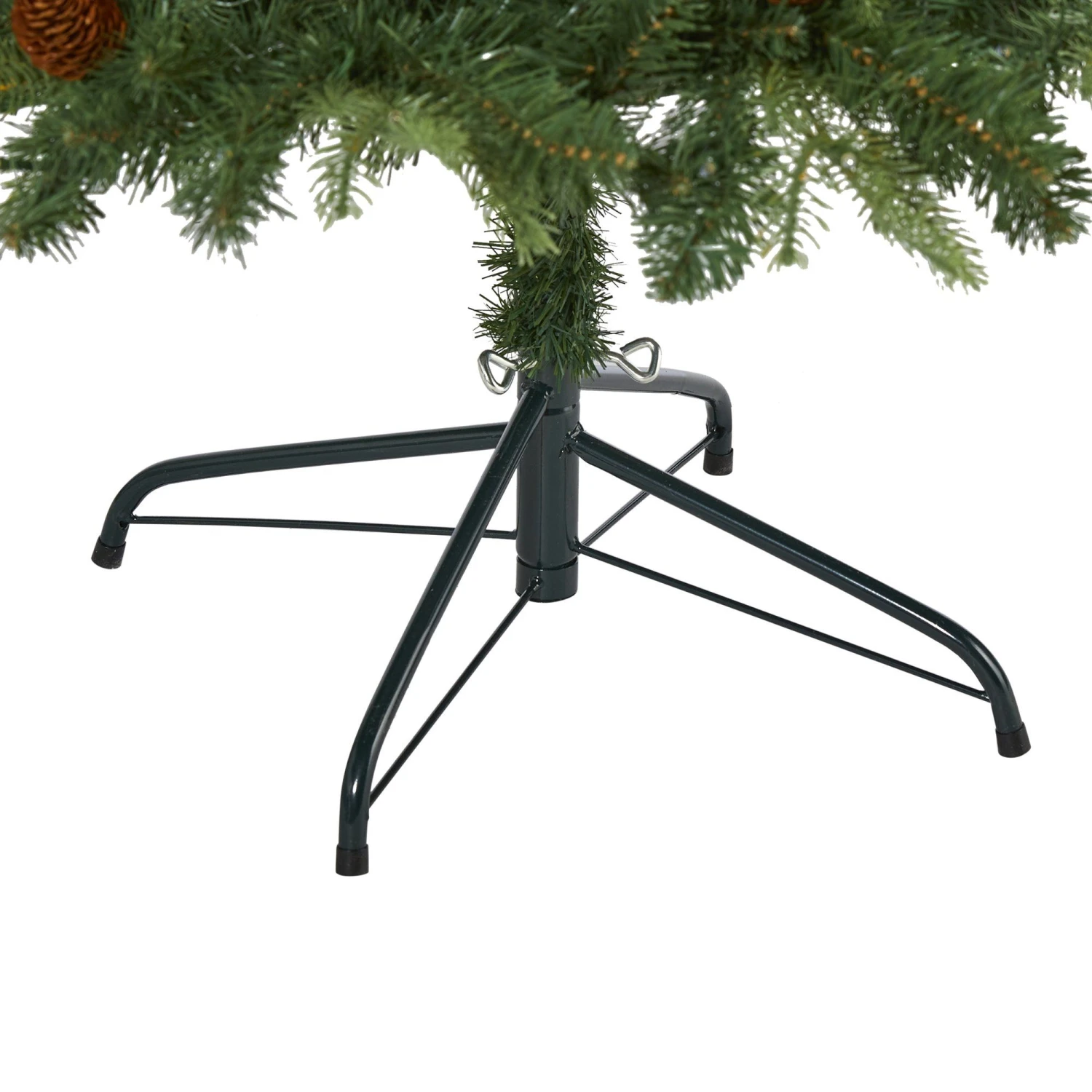 6’ Wellington Spruce “Natural Look” Artificial Christmas Tree With 300 Clear LED Lights And Pine Cones 4 6’ Wellington Spruce “Natural Look” Artificial Christmas Tree With 300 Clear LED Lights And Pine Cones - Image 4