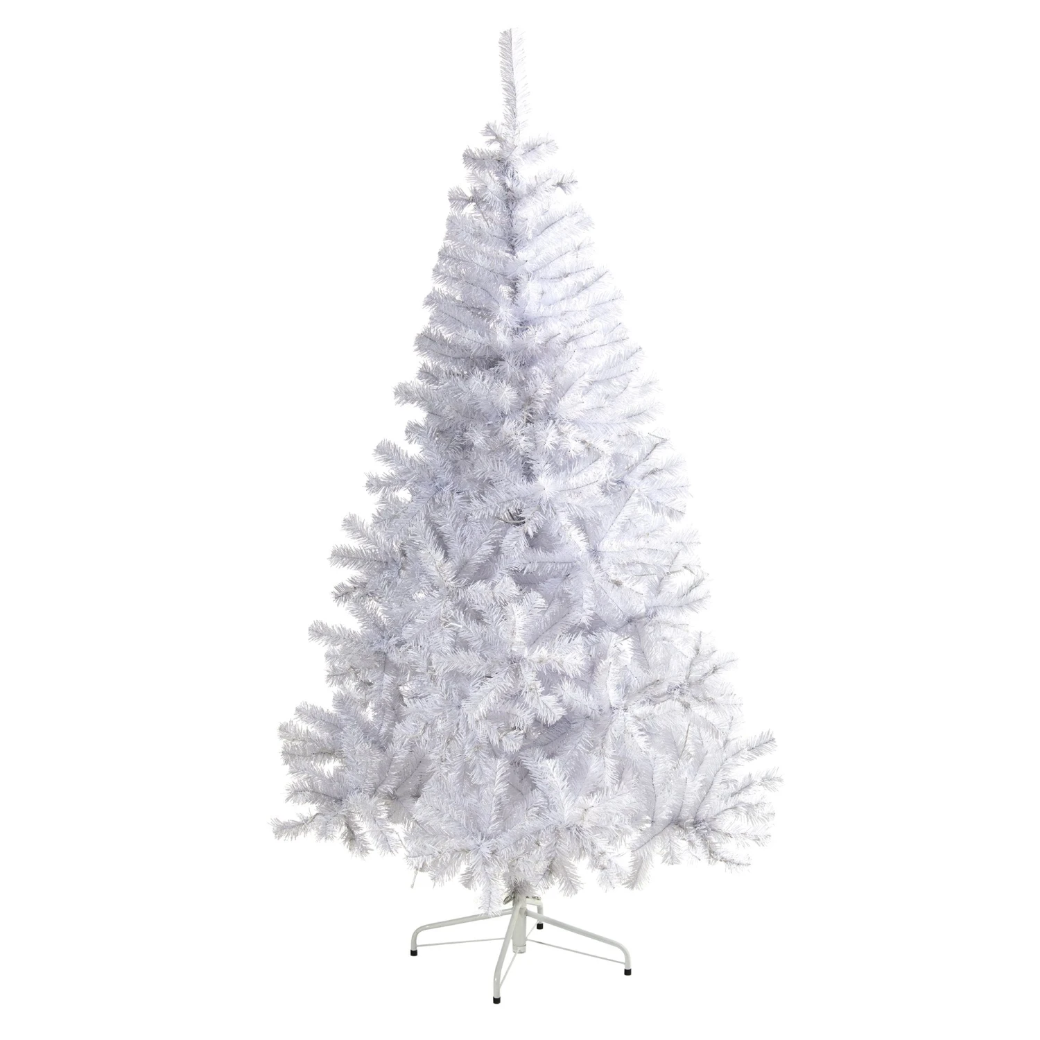 6’ White Artificial Christmas Tree With 680 Bendable Branches And 250 Clear LED Lights 3 6’ White Artificial Christmas Tree With 680 Bendable Branches And 250 Clear LED Lights - Image 3