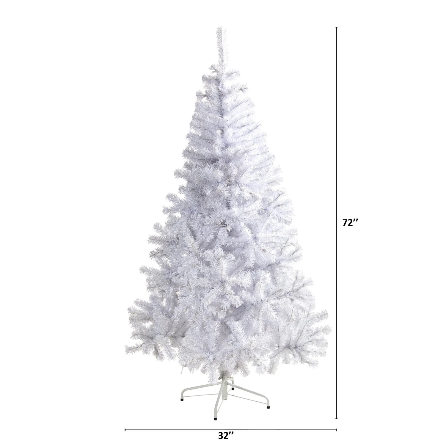 6' White Artificial Christmas Tree With 680 Bendable Branches 2 6' White Artificial Christmas Tree With 680 Bendable Branches - Image 2