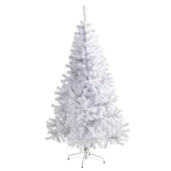 6' White Artificial Christmas Tree With 680 Bendable Branches