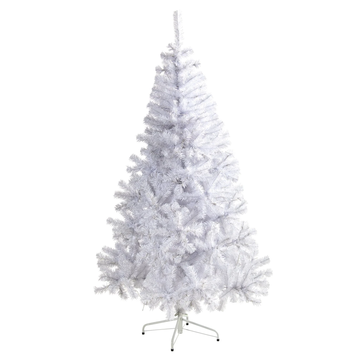 6' White Artificial Christmas Tree With 680 Bendable Branches 1 6' White Artificial Christmas Tree With 680 Bendable Branches