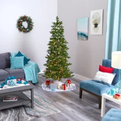 6.5' Big Sky Spruce Artificial Christmas Tree With 200 Clear Warm (Multifunction) LED Lights And 265 Bendable Branches 15 6.5' Big Sky Spruce Artificial Christmas Tree With 200 Clear Warm (Multifunction) LED Lights And 265 Bendable Branches -Cheap Artificial Trees Store artificial 65 big sky spruce artificial christmas tree with 200 clear warm multifunction led lights and 265 bendable branches nearly natural 715555