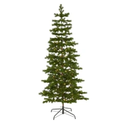 6.5' Big Sky Spruce Artificial Christmas Tree With 200 Clear Warm (Multifunction) LED Lights And 265 Bendable Branches