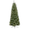 6.5' Cashmere Slim Artificial Christmas Tree With 350 Warm White Lights And 660 Bendable Branches