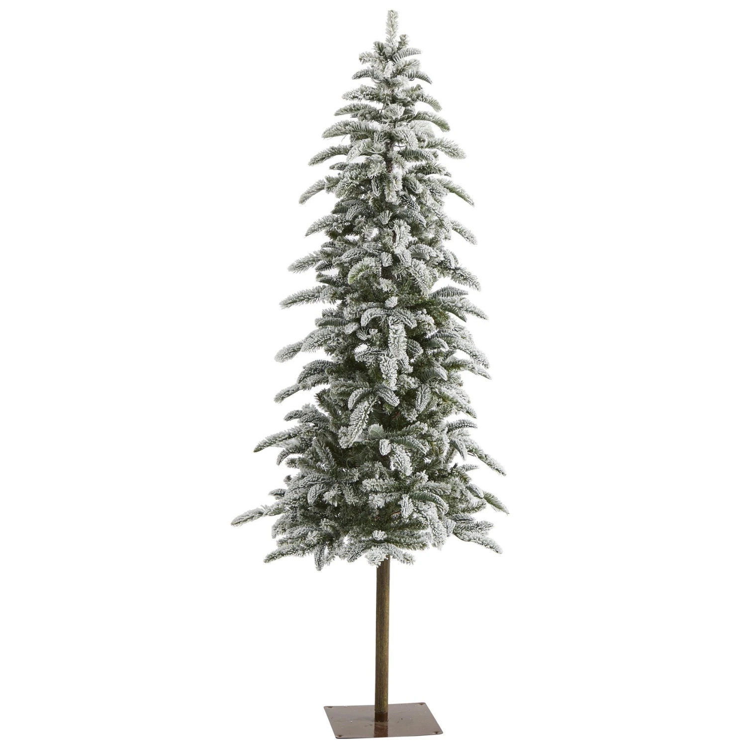 6.5’ Flocked Washington Alpine Artificial Christmas Tree With 250 White Warm LED Lights And 637 Bendable Branches 3 6.5’ Flocked Washington Alpine Artificial Christmas Tree With 250 White Warm LED Lights And 637 Bendable Branches - Image 3
