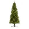 6.5’ Green Valley Pine Artificial Christmas Tree With 300 Warm White LED Lights And 579 Bendable Branches