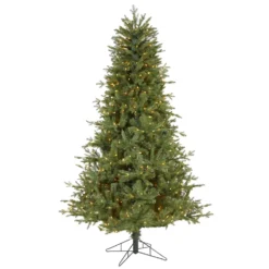 6.5' New Hampshire Spruce Artificial Christmas Tree With 500 Warm White Lights And 1074 Bendable Branches