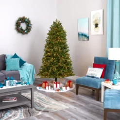 6.5' Oregon Fir Artificial Christmas Tree 17 6.5' Oregon Fir Artificial Christmas Tree -Cheap Artificial Trees Store artificial 65 oregon fir artificial christmas tree with 1350 warm white micro multifunction led lights with remote control instant connect technology and 1218 bendable br 873918