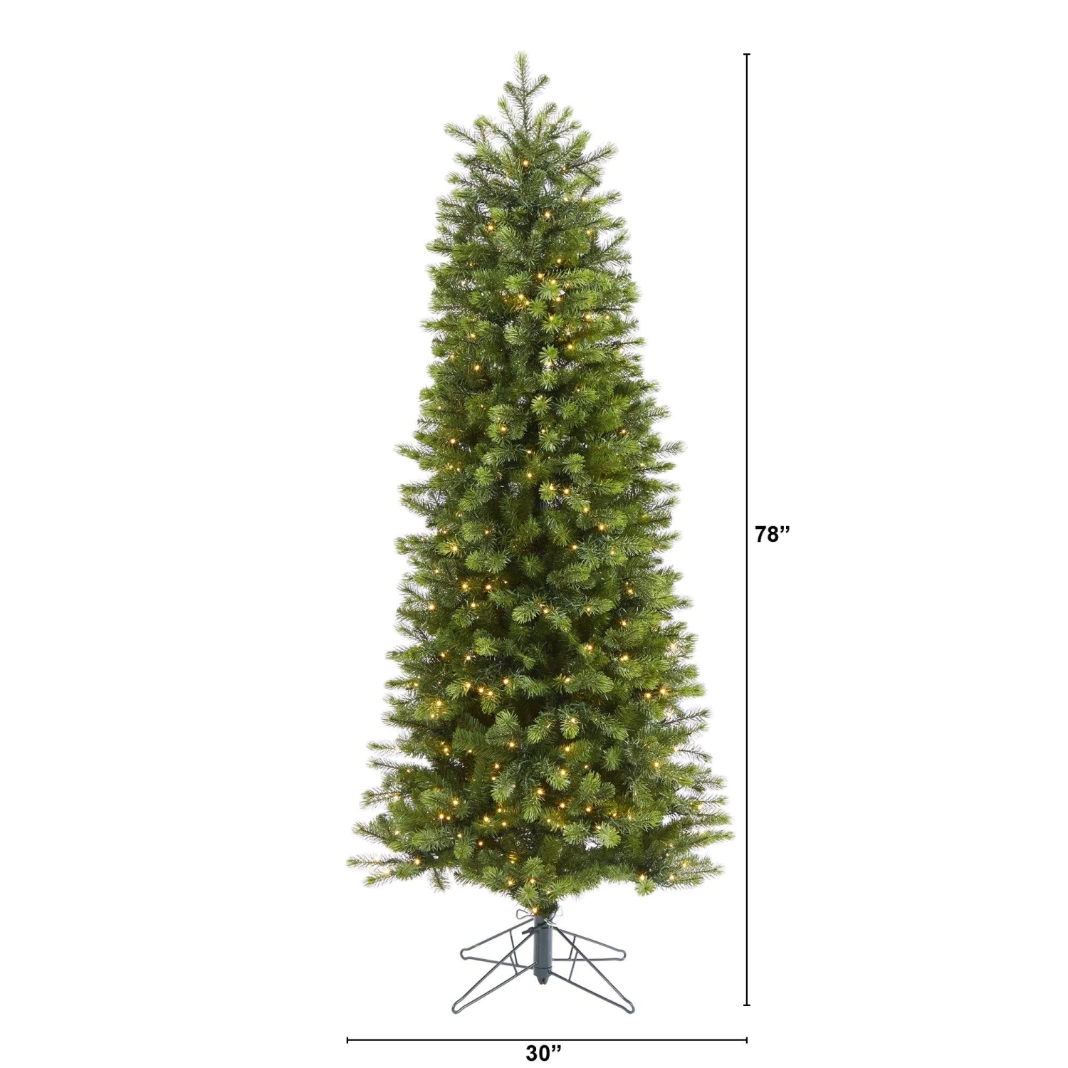 6.5' Slim Colorado Mountain Spruce Artificial Christmas Tree 2 6.5' Slim Colorado Mountain Spruce Artificial Christmas Tree - Image 2