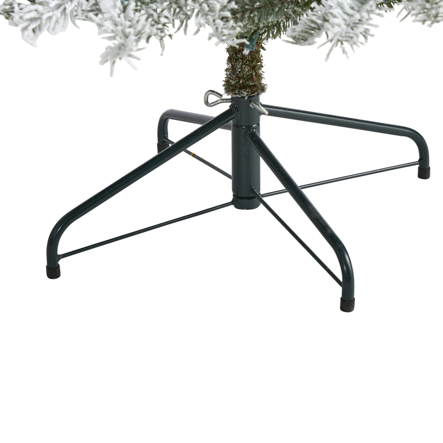 6.5’ Slim Flocked Nova Scotia Spruce Artificial Christmas Tree With 300 Warm White LED Lights And 699 Bendable Branches 4 6.5’ Slim Flocked Nova Scotia Spruce Artificial Christmas Tree With 300 Warm White LED Lights And 699 Bendable Branches - Image 4