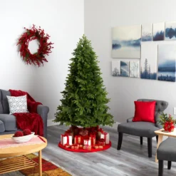 6.5’ Washington Fir Artificial Christmas Tree With 400 Clear Lights And 1110 Bendable Branches -Cheap Artificial Trees Store artificial 65 washington fir artificial christmas tree with 400 clear lights and 1110 bendable branches nearly natural 273899