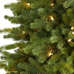 6.5’ Washington Fir Artificial Christmas Tree With 400 Clear Lights And 1110 Bendable Branches -Cheap Artificial Trees Store artificial 65 washington fir artificial christmas tree with 400 clear lights and 1110 bendable branches nearly natural 781568