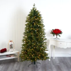 7’ Belgium Fir “Natural Look” Artificial Christmas Tree With 500 Clear LED Lights 13 7’ Belgium Fir “Natural Look” Artificial Christmas Tree With 500 Clear LED Lights -Cheap Artificial Trees Store artificial 7 belgium fir natural look artificial christmas tree with 500 clear led lights nearly natural 115850