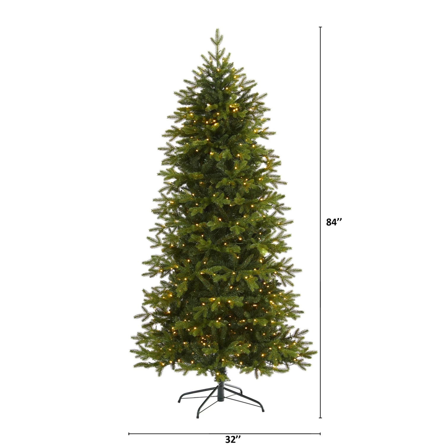 7’ Belgium Fir “Natural Look” Artificial Christmas Tree With 500 Clear LED Lights 2 7’ Belgium Fir “Natural Look” Artificial Christmas Tree With 500 Clear LED Lights - Image 2