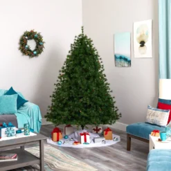 7’ Colorado Mountain Pine Artificial Christmas Tree With 450 Clear Lights, 1453 Bendable Branches And Pine Cones 12 7’ Colorado Mountain Pine Artificial Christmas Tree With 450 Clear Lights, 1453 Bendable Branches And Pine Cones -Cheap Artificial Trees Store artificial 7 colorado mountain pine artificial christmas tree with 450 clear lights 1453 bendable branches and pine cones nearly natural 401412