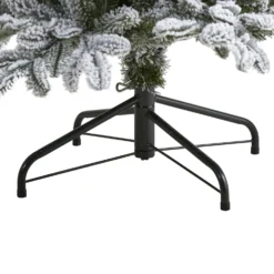 7’ Flocked North Carolina Fir Artificial Christmas Tree With 550 Warm White Lights And 2090 Bendable Branches -Cheap Artificial Trees Store artificial 7 flocked north carolina fir artificial christmas tree with 550 warm white lights and 2090 bendable nearly natural 726075