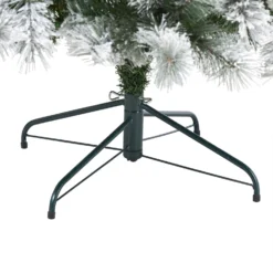 7’ Flocked Oregon Pine Artificial Christmas Tree With 400 Clear Lights And 834 Bendable Branches -Cheap Artificial Trees Store artificial 7 flocked oregon pine artificial christmas tree with 400 clear lights and 834 bendable branches nearly natural 301245