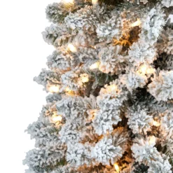 7’ Flocked Pencil Artificial Christmas Tree With 400 Clear Lights And 574 Bendable Branches 12 7’ Flocked Pencil Artificial Christmas Tree With 400 Clear Lights And 574 Bendable Branches -Cheap Artificial Trees Store artificial 7 flocked pencil artificial christmas tree with 400 clear lights and 574 bendable branches nearly natural 165744