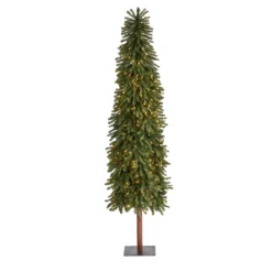 7β Grand Alpine Artificial Christmas Tree With 400 Clear Lights And 950 Bendable Branches On Natural Trunk