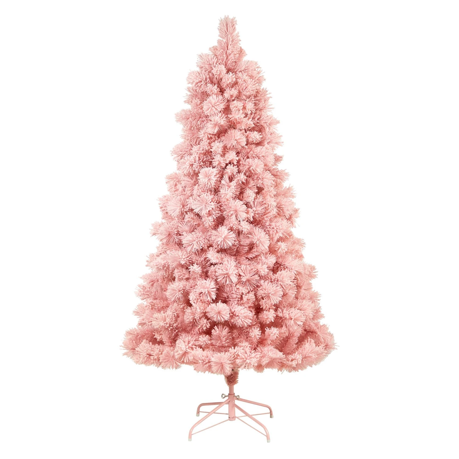 7' Holiday Pink Cashmere Christmas Tree With 300 Lights And 599 Bendable Branches 3 7' Holiday Pink Cashmere Christmas Tree With 300 Lights And 599 Bendable Branches - Image 3