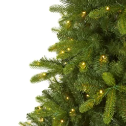 7’ New Haven Spruce “Natural Look” Artificial Christmas Tree With 500 LED Lights -Cheap Artificial Trees Store artificial 7 new haven spruce natural look artificial christmas tree with 500 led lights nearly natural 356925