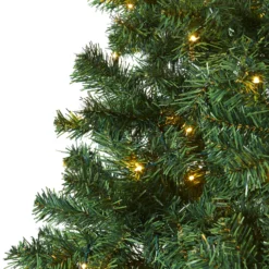 7' Northern Tip Pine Artificial Christmas Tree With 350 Clear LED Lights -Cheap Artificial Trees Store artificial 7 northern tip pine artificial christmas tree with 350 clear led lights nearly natural 693359