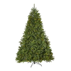 7’ Sierra Spruce “Natural Look” Artificial Christmas Tree With 500 Clear LED Lights And 2213 Tips
