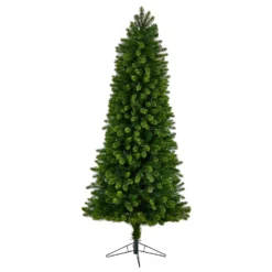 7’ Slim Virginia Spruce Artificial Christmas Tree -Cheap Artificial Trees Store artificial 7 slim virginia spruce tree with 500 multifunction led lights with instant connect technology nearly natural 688523