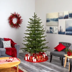 7’ Vancouver Mountain Pine Artificial Christmas Tree With 450 Clear Lights And 1762 Bendable Branches -Cheap Artificial Trees Store artificial 7 vancouver mountain pine artificial christmas tree with 450 clear lights and 1762 bendable branches nearly natural 889769