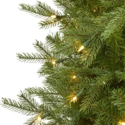 7' Vienna Fir Artificial Christmas Tree With 450 Warm White Lights And 843 Bendable Branches -Cheap Artificial Trees Store artificial 7 vienna fir artificial christmas tree with 450 warm white lights and 843 bendable branches nearly natural 305582